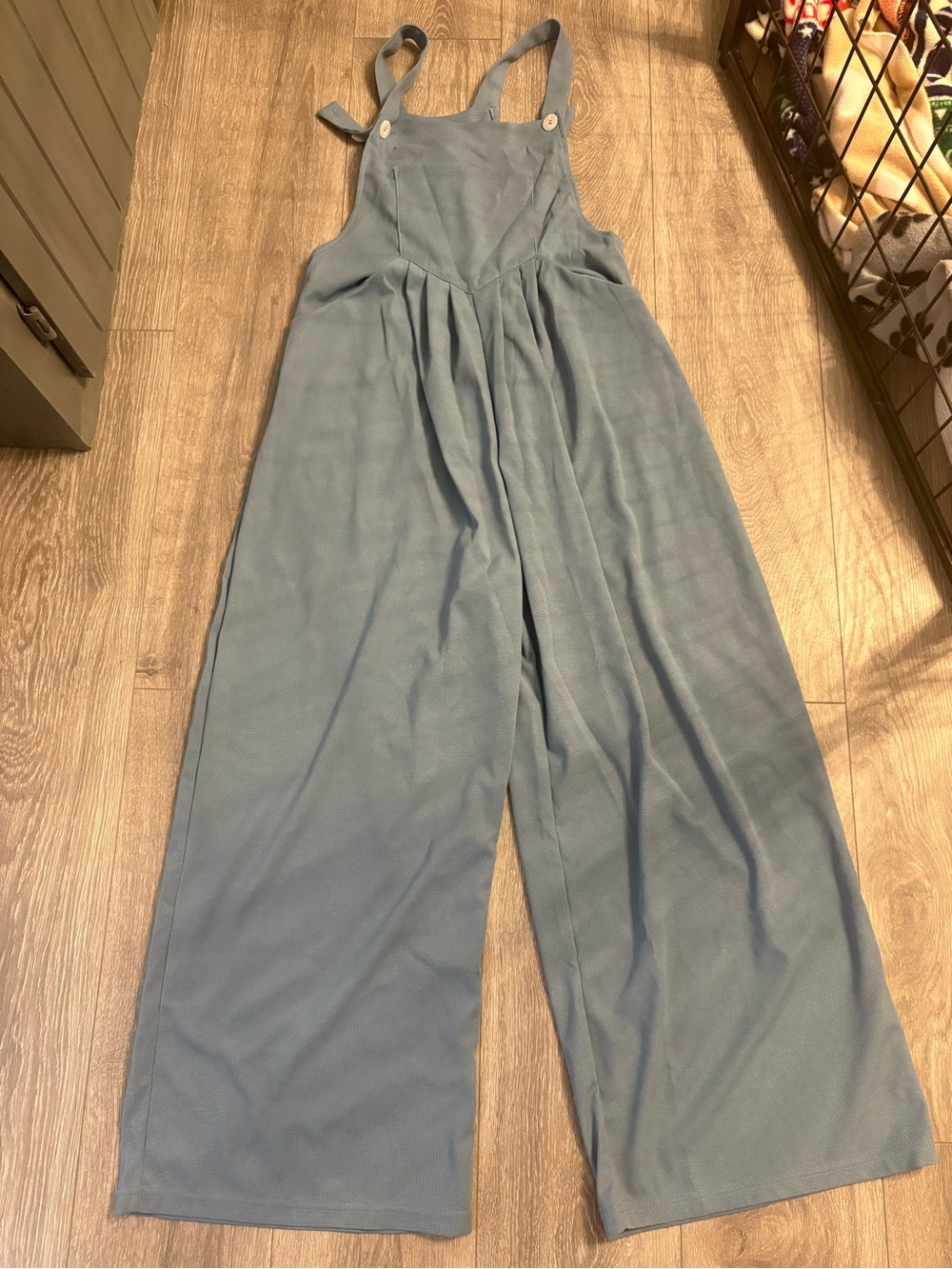 HALARA Slate Blue Wide-Leg Jumpsuit
